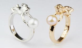 真珠ベビーリング・エンジェル