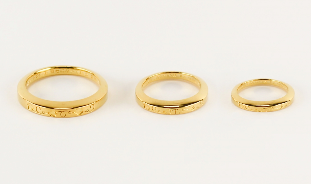 年輪になるリングセット