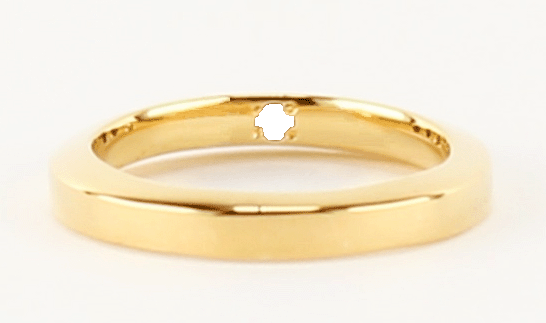 １石ネンリング　イエローゴールド